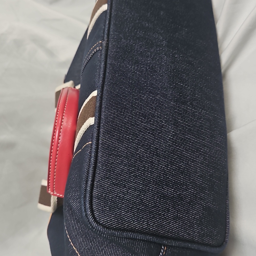 Vintage Coach Hampton Denim and Leather Tote - Picture 10 of 14